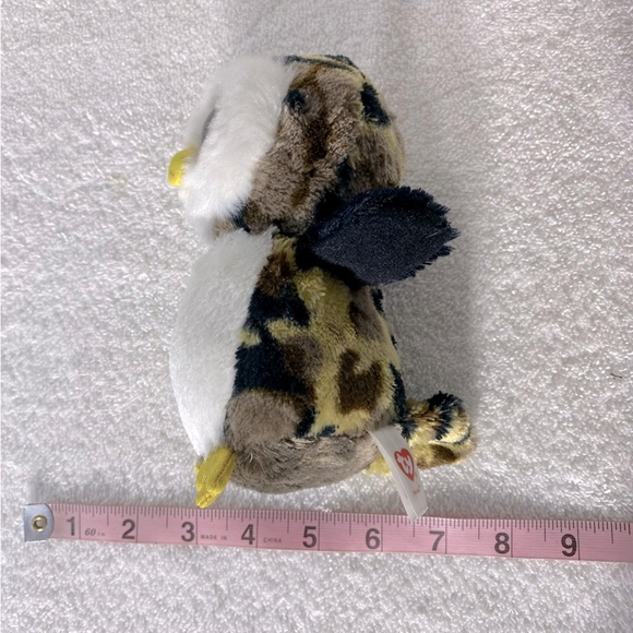 Ty Beanie Boo Owliver The Camouflaged Owl Plush Toy Stuffed Animal - Picture 7 of 11